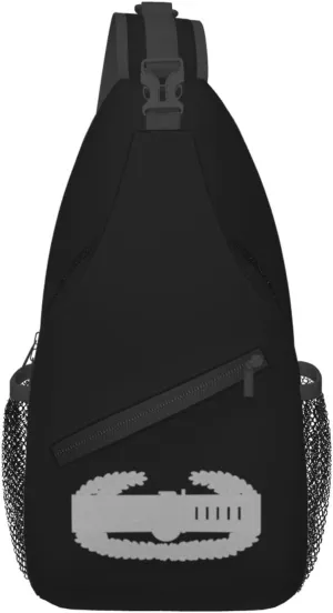 Combat Action Badge Crossbody Bags For Women Men Chest Backpack Gym Shoulder Bag Travel Outdoor Sports Casual Crossbody Bags