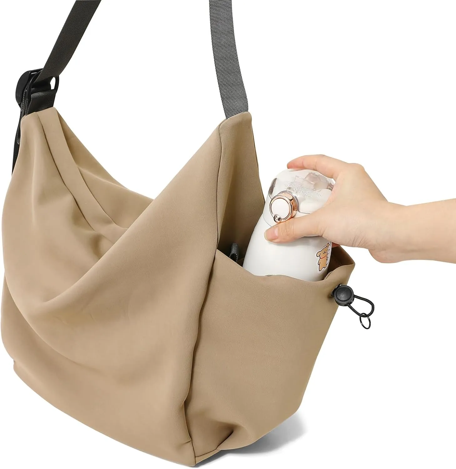 CONTAIL 18L Daily Shoulder Bag,Casual Tote Handbag,Waterproof Crossbody Bag with Removable Insulated Beverage Holder