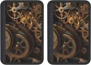 Cool Steampunk Gears Car Seat Belt Pad 2 Pack Universal Fit Seatbelt Cover Soft and Comfortable Backpack Shoulder Pad Adjustable Neck Cushion Protector Harness Pad for Car Bag