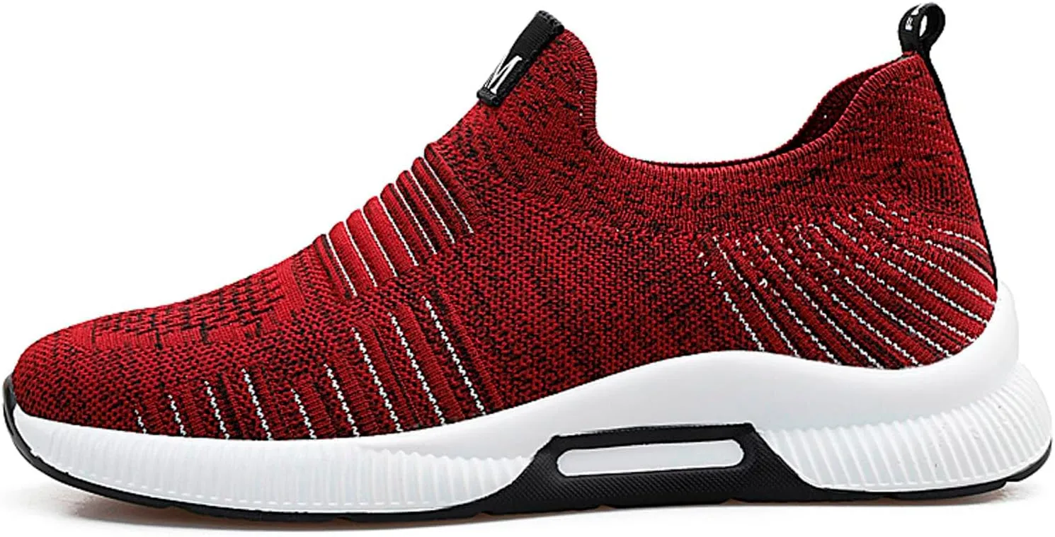 Couple Men's Elevator Shoes Men's Casual Mesh Trainers Lightweight Breathable Lace Up Sports Shoes Mens Fashion Sneaker