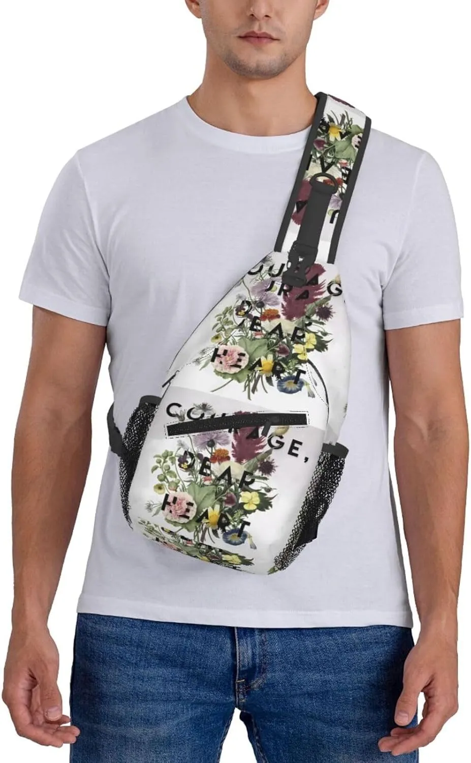 Courage Chest Sling Bag Crossbody Shoulder Backpack Bag Gym Cycling Daypack Travel Hiking Cross Bag