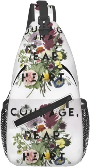 Courage Chest Sling Bag Crossbody Shoulder Backpack Bag Gym Cycling Daypack Travel Hiking Cross Bag