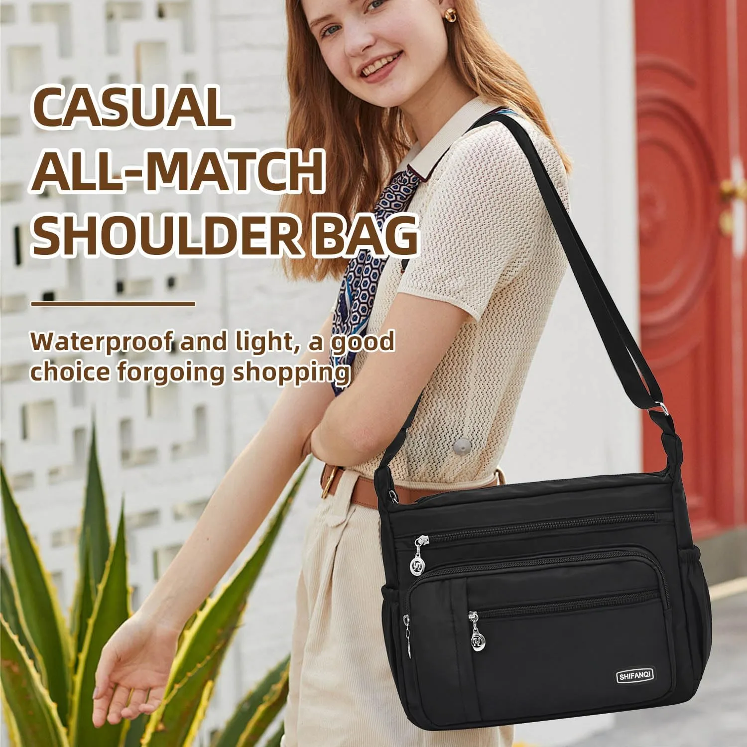 Crossbody Bag for Women,Multi Pockets Cross Body Purses for Women, Ladies Shoulder Bag, Travel Purses and Handbags