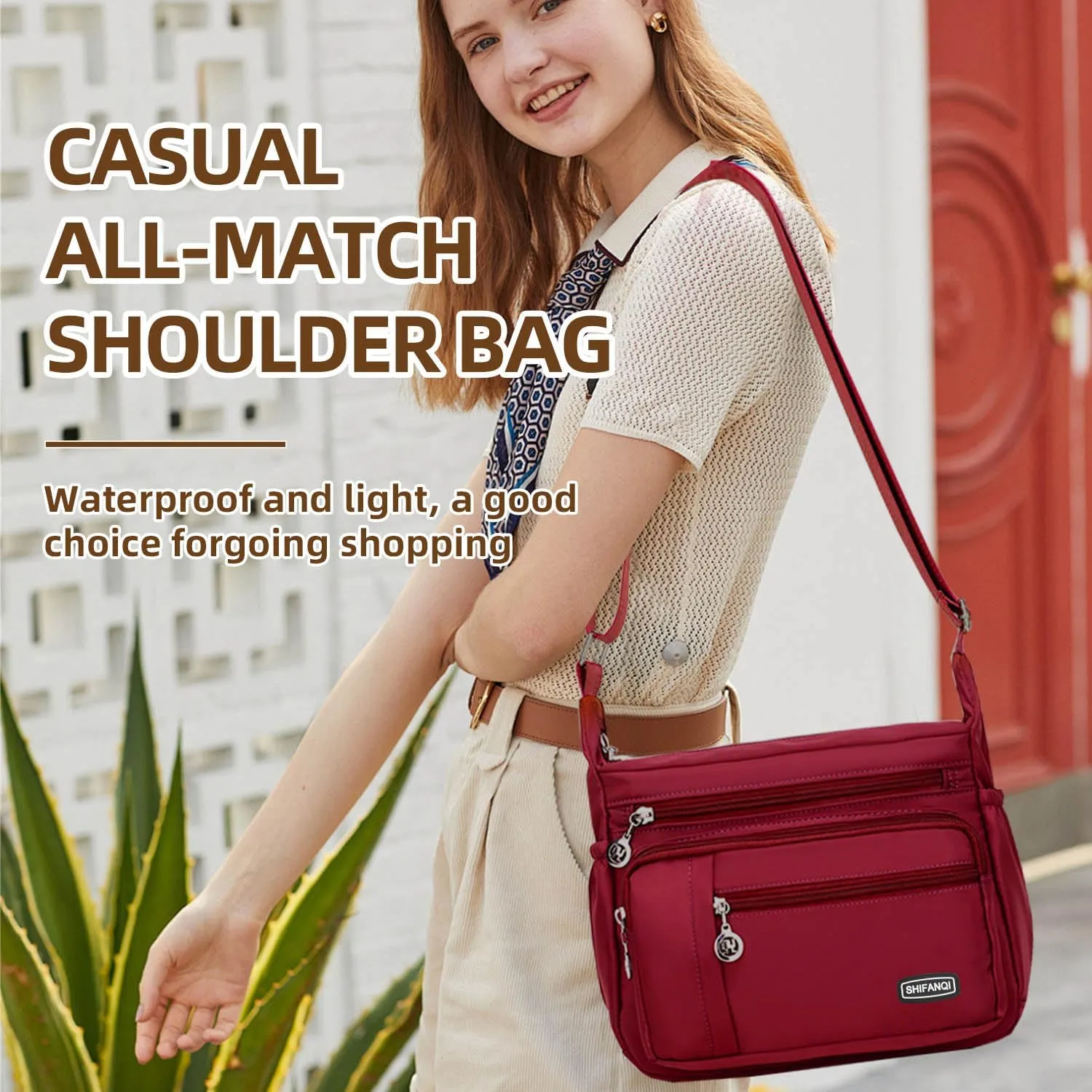Crossbody Bag for Women,Multi Pockets Cross Body Purses for Women, Ladies Shoulder Bag, Travel Purses and Handbags