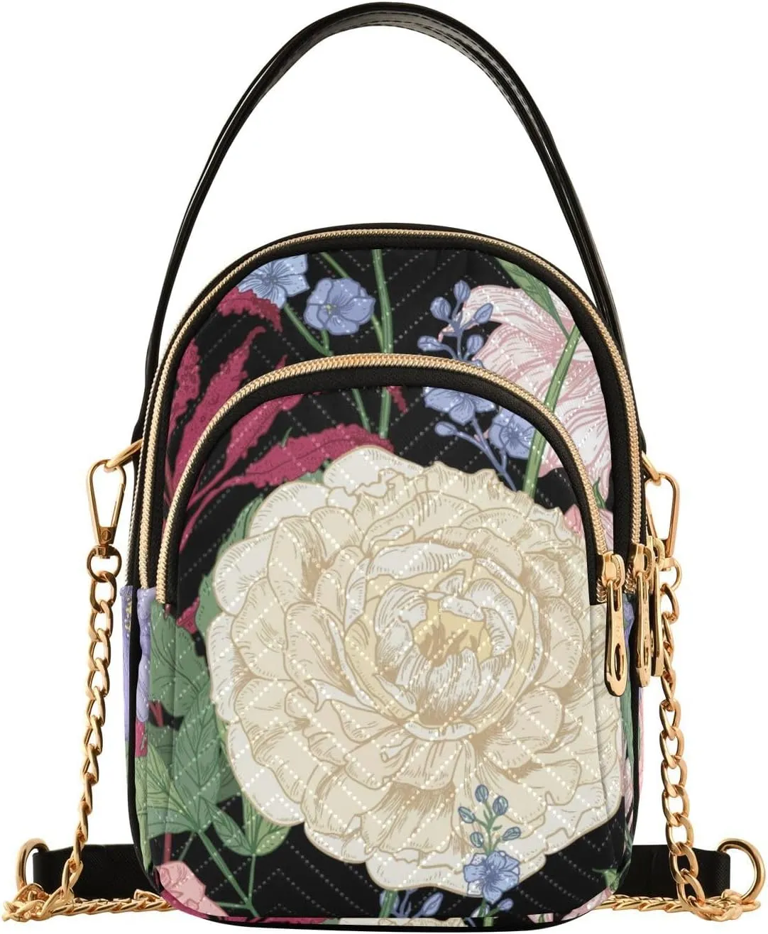 Crossbody Bags for Women Small Purses with Detachable Leather Chain Shoulder Strap Shoulder Straps Suitable for Cell Phone Keys