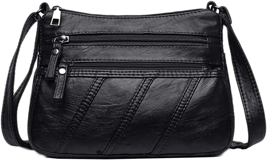 Crossbody Bags for Women Waterproof Shoulder Bag Messenger Bag Casual PU Leather Ladies Purse Handbag Cross Body Hand Bag