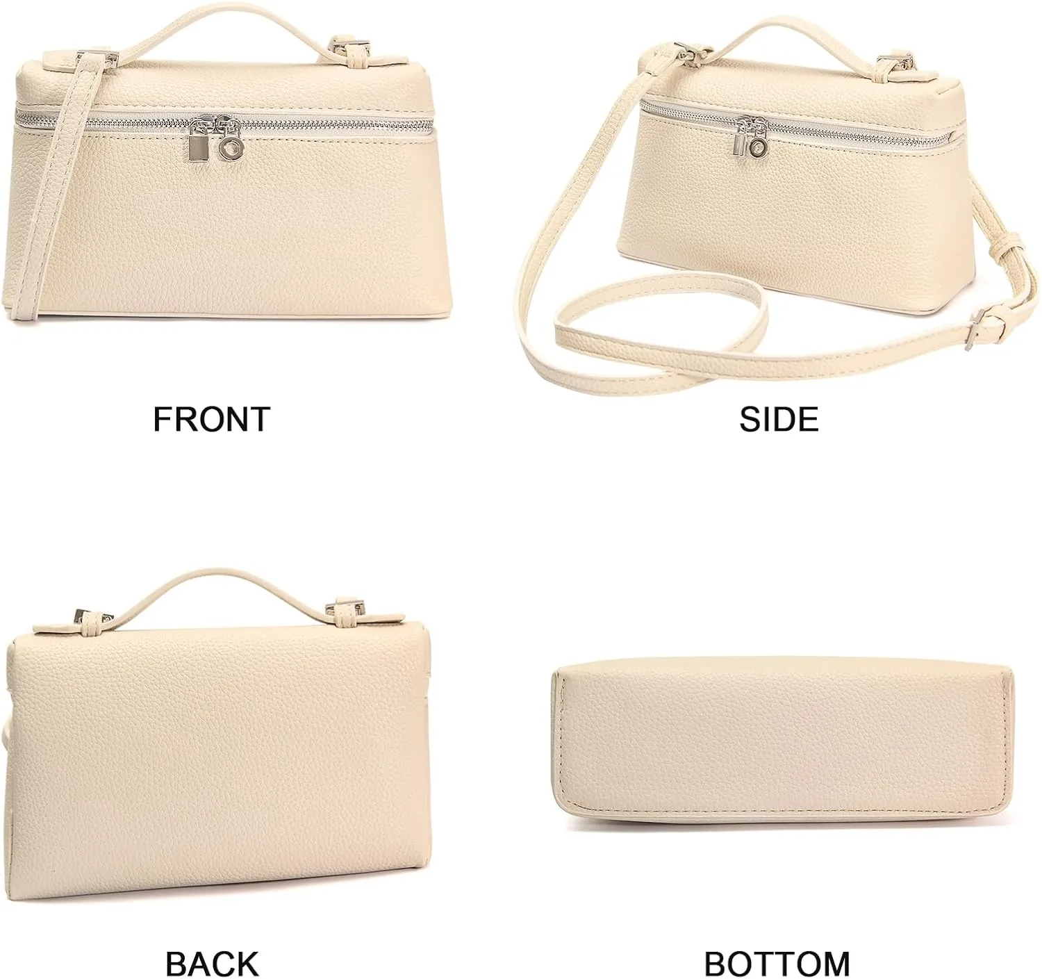 Crossbody Bags for Women,Small Top-Handle Pouch Purse Designer,Chic Handbags Shoulder Bag with Detachable Strap