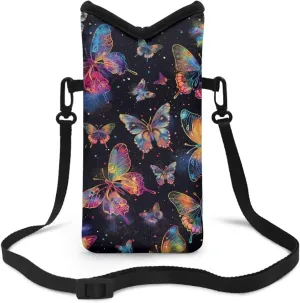 Crossbody Phone Bag Waterproof Mini Cellphone Purse Bag with Adjustable Strap Fits Most Smartphones, 8'' x 4''
