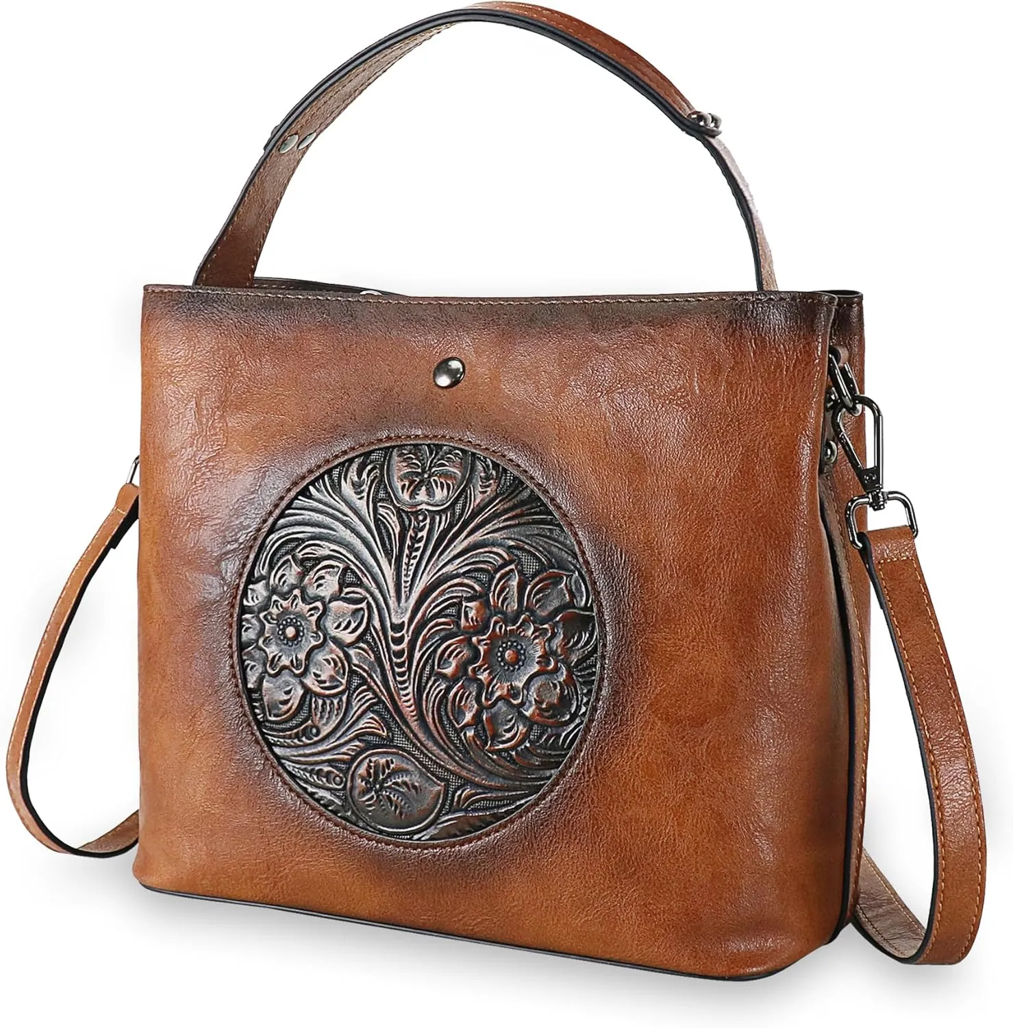 Crossbody Purses for Women Medium Shoulder Bag Vegan Leather Ladies Handbags