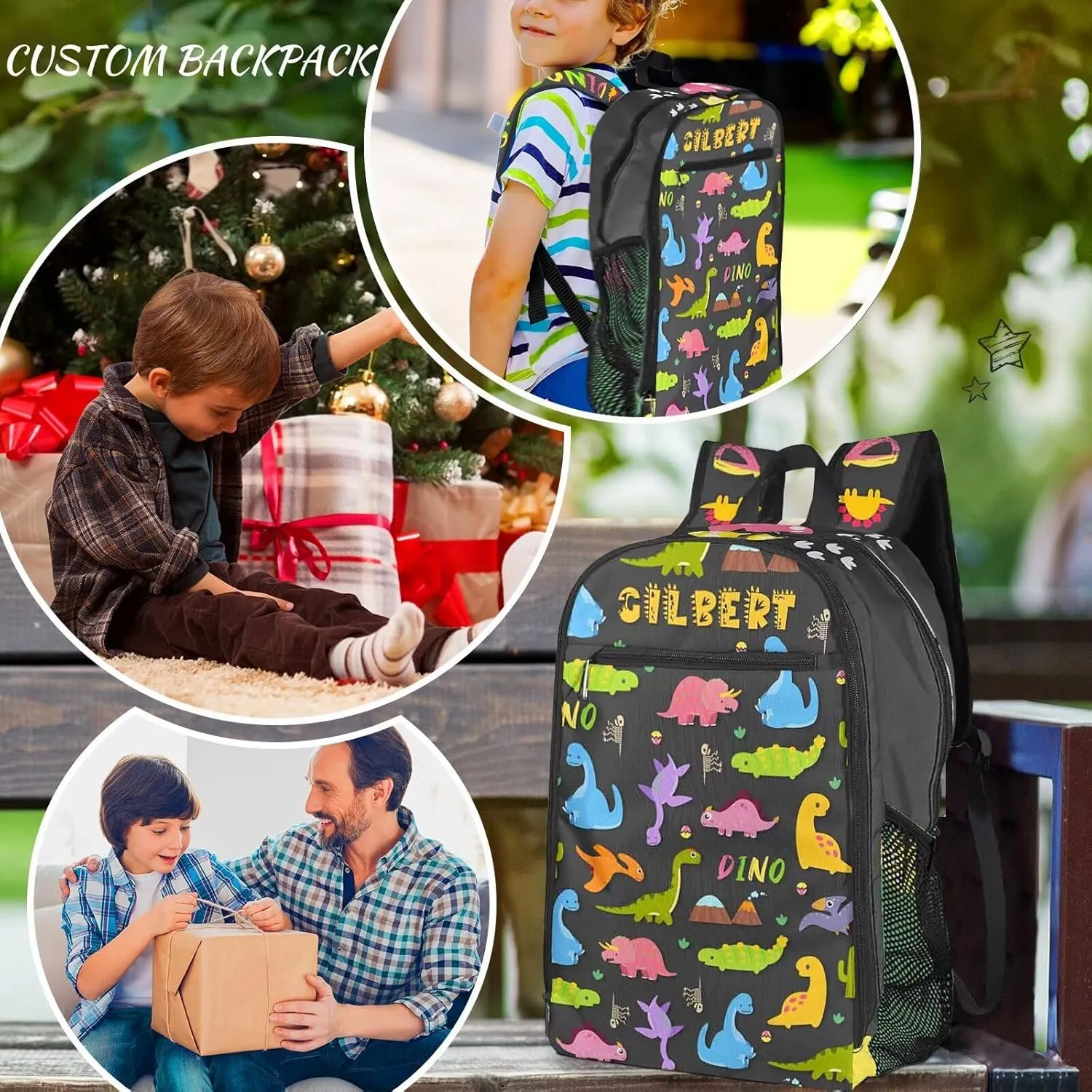Custom Backpack for Kids Girls Boys with Name Personalized Kids Backpack for Girls School Backpack with Lunch Bag Customized Book Bags for School Travel Hiking Outdoor