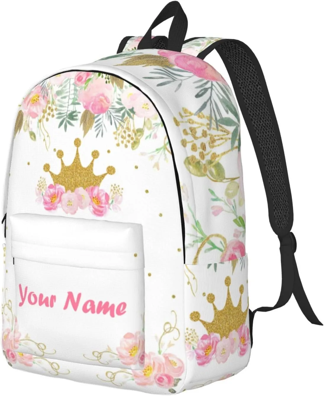 Custom Backpack for Men Women, Personalized Backpack with Name, Customized Casual Backpacks Gifts for Picnic Travel Camping Work 16in