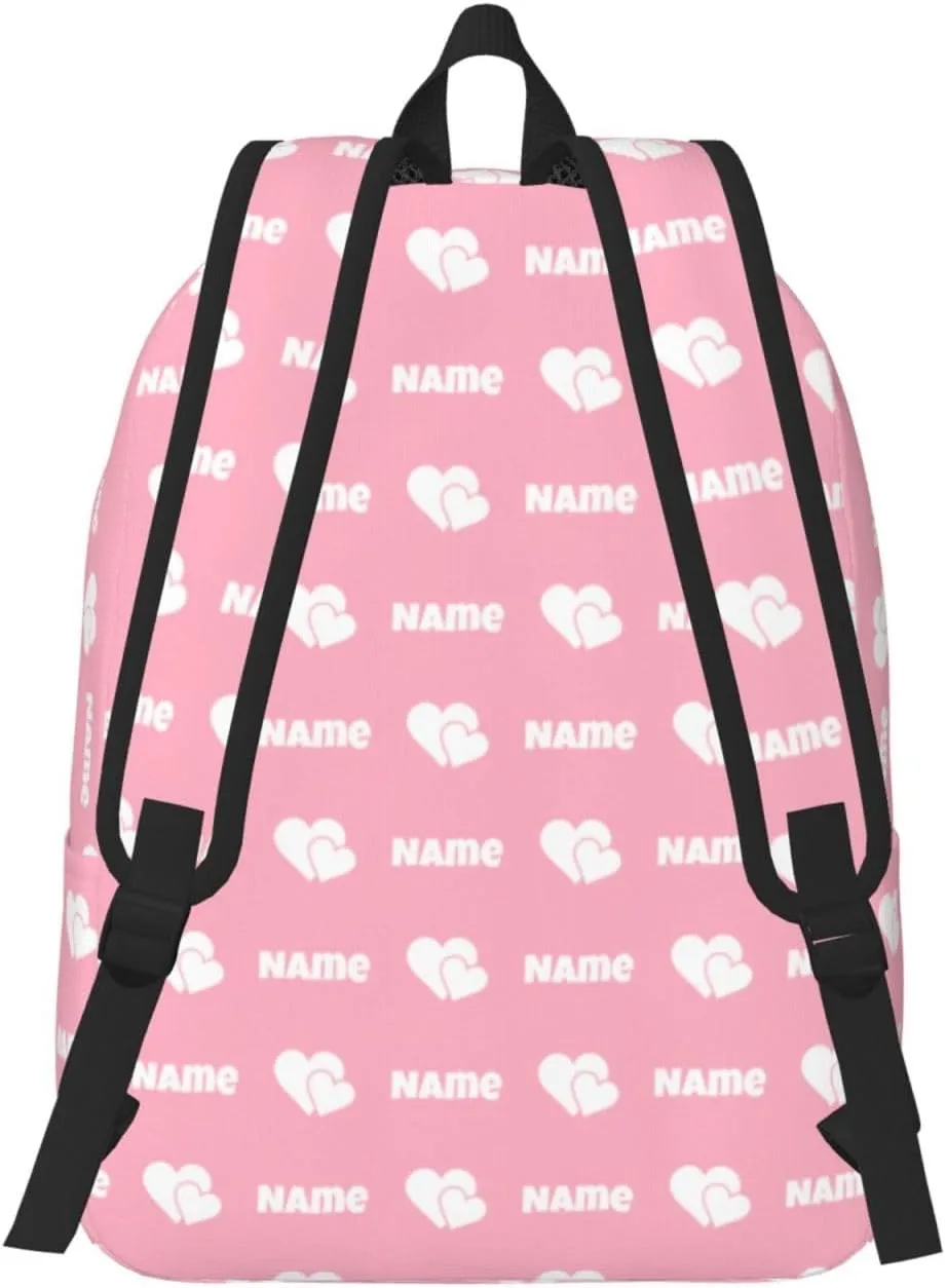 Custom Backpack for Men Women, Personalized Backpack with Name, Customized Casual Backpacks Gifts for Picnic Travel Camping Work 16in