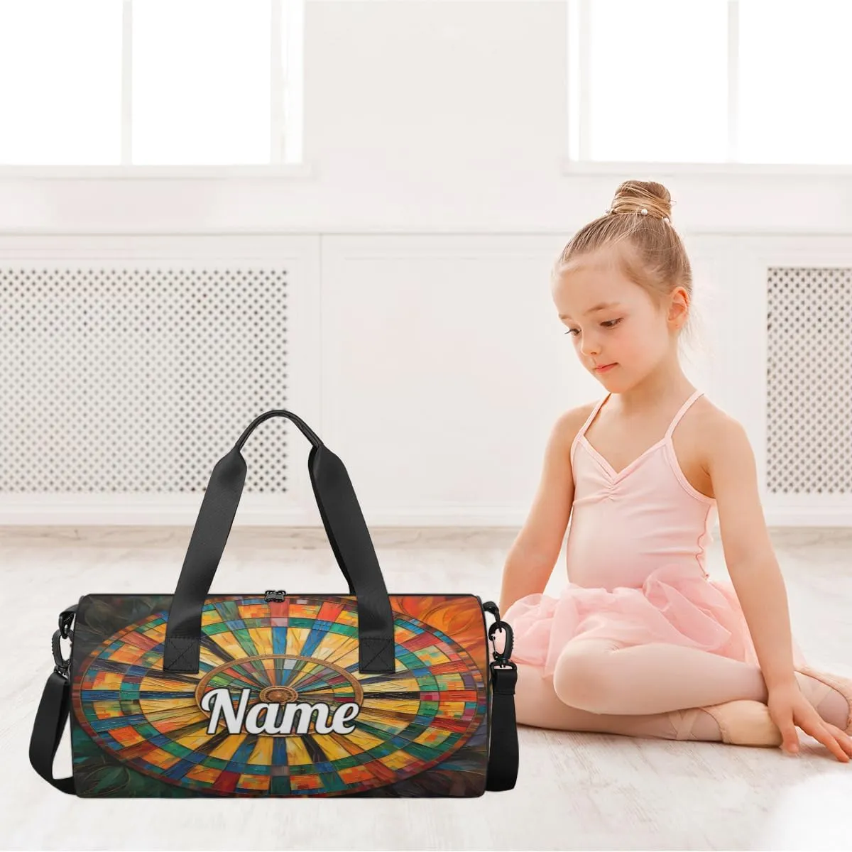 Custom Dance Duffel Bag Sport Backpacks Gyms and Weekend Overnight Travel Duffle Bag Birthday Christmas Halloween Waterproof, Darts Board Sports