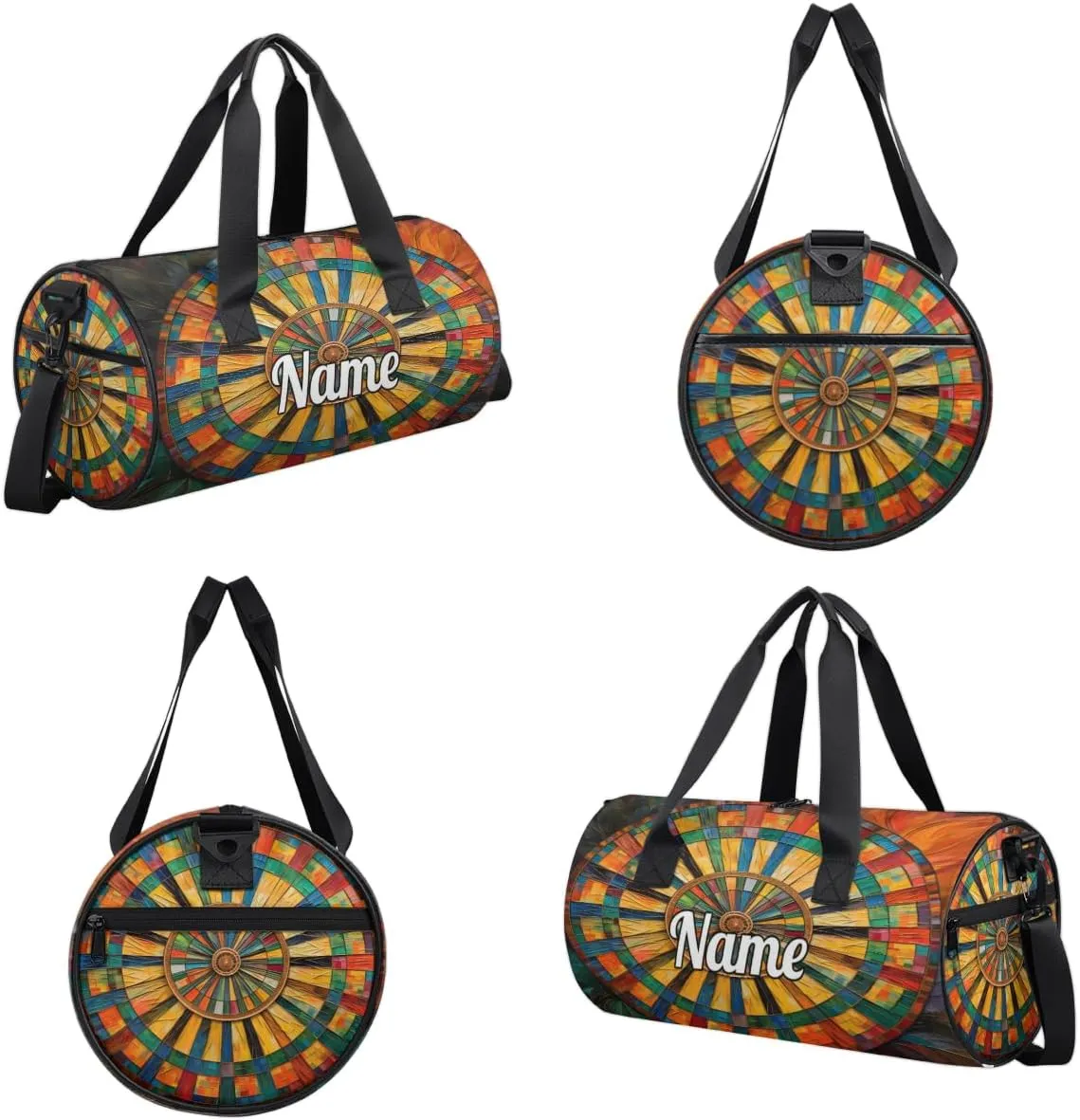 Custom Dance Duffel Bag Sport Backpacks Gyms and Weekend Overnight Travel Duffle Bag Birthday Christmas Halloween Waterproof, Darts Board Sports