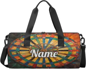 Custom Dance Duffel Bag Sport Backpacks Gyms and Weekend Overnight Travel Duffle Bag Birthday Christmas Halloween Waterproof, Darts Board Sports