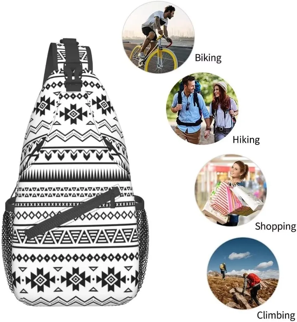 Custom Printed Sling Bag for Women Men Crossbody Shoulder Backpack Chest Bags Gym Travel Hiking Casual Daypack