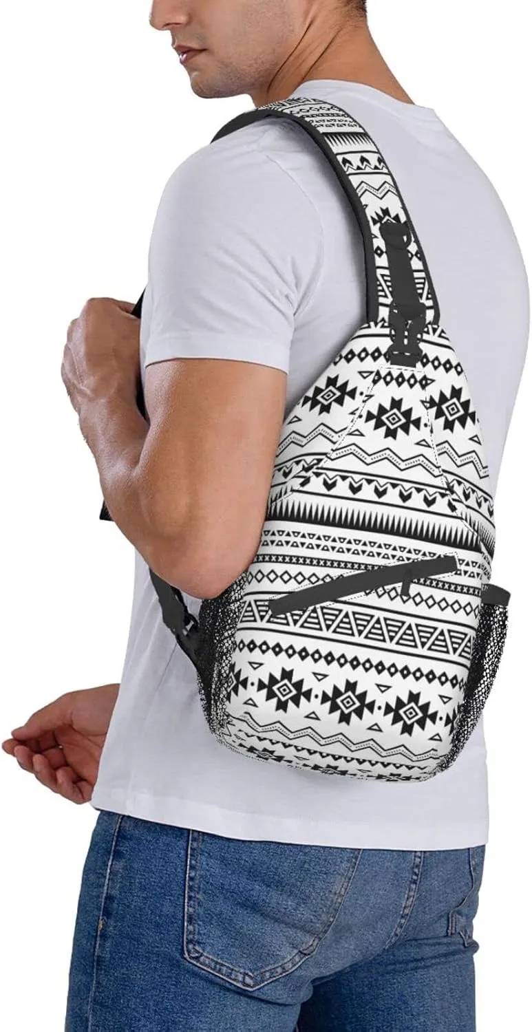 Custom Printed Sling Bag for Women Men Crossbody Shoulder Backpack Chest Bags Gym Travel Hiking Casual Daypack