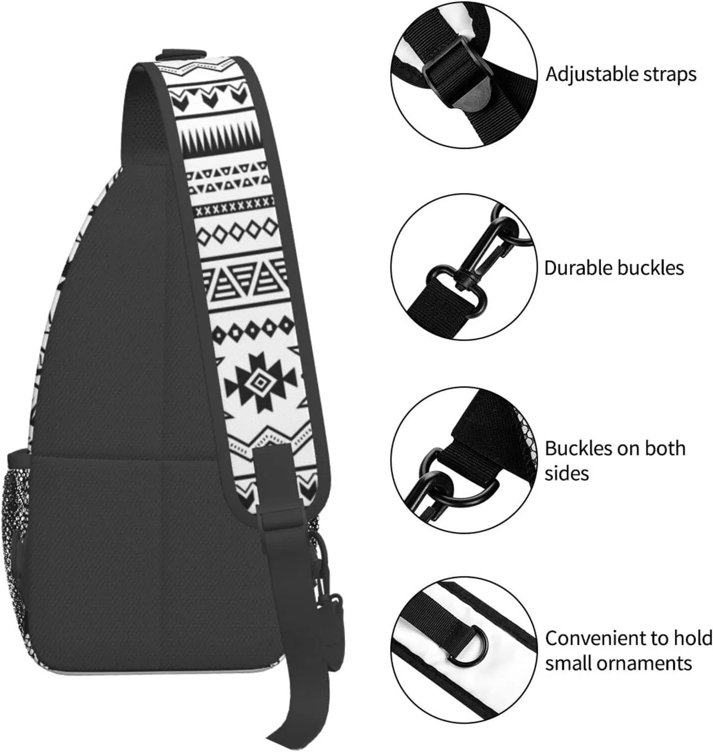 Custom Printed Sling Bag for Women Men Crossbody Shoulder Backpack Chest Bags Gym Travel Hiking Casual Daypack