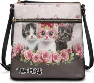 Customized Crossbody Bag for Women Leather Crossbody Purse Handbag Shoulder Bag for Shopping Dating