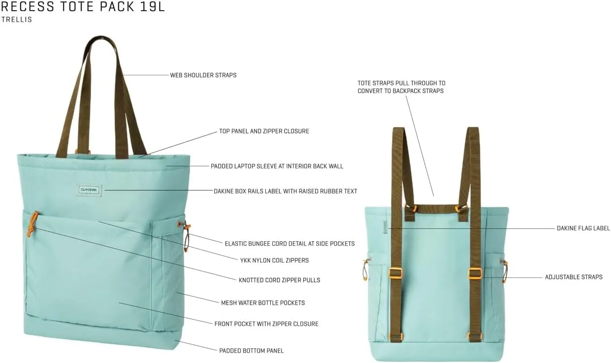 Dakine Recess Tote Backpack 19L - Trellis
