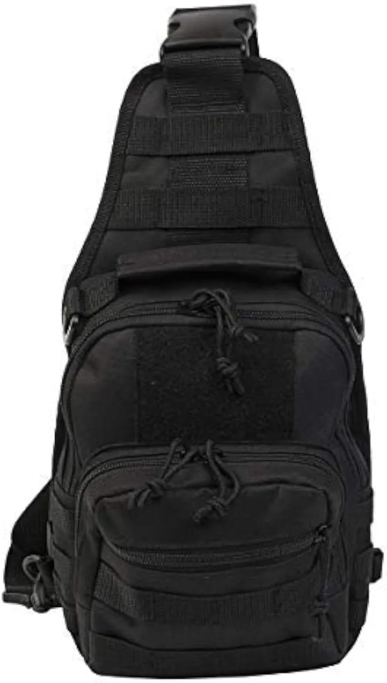 DEPARTED Tactical Sling Pack Military Rover Shoulder Daypack Outdoor Chest Pack Shoulder Backpack for Fly Fishing Camping Hiking Trekking Bag for Men and Women