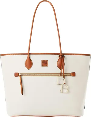 Dooney & Bourke Large Tote Bags for Women, Large Leather Tote Bag with Zipper Pockets and Long Shoulder Straps