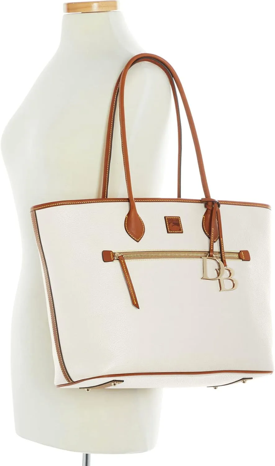 Dooney & Bourke Large Tote Bags for Women, Large Leather Tote Bag with Zipper Pockets and Long Shoulder Straps
