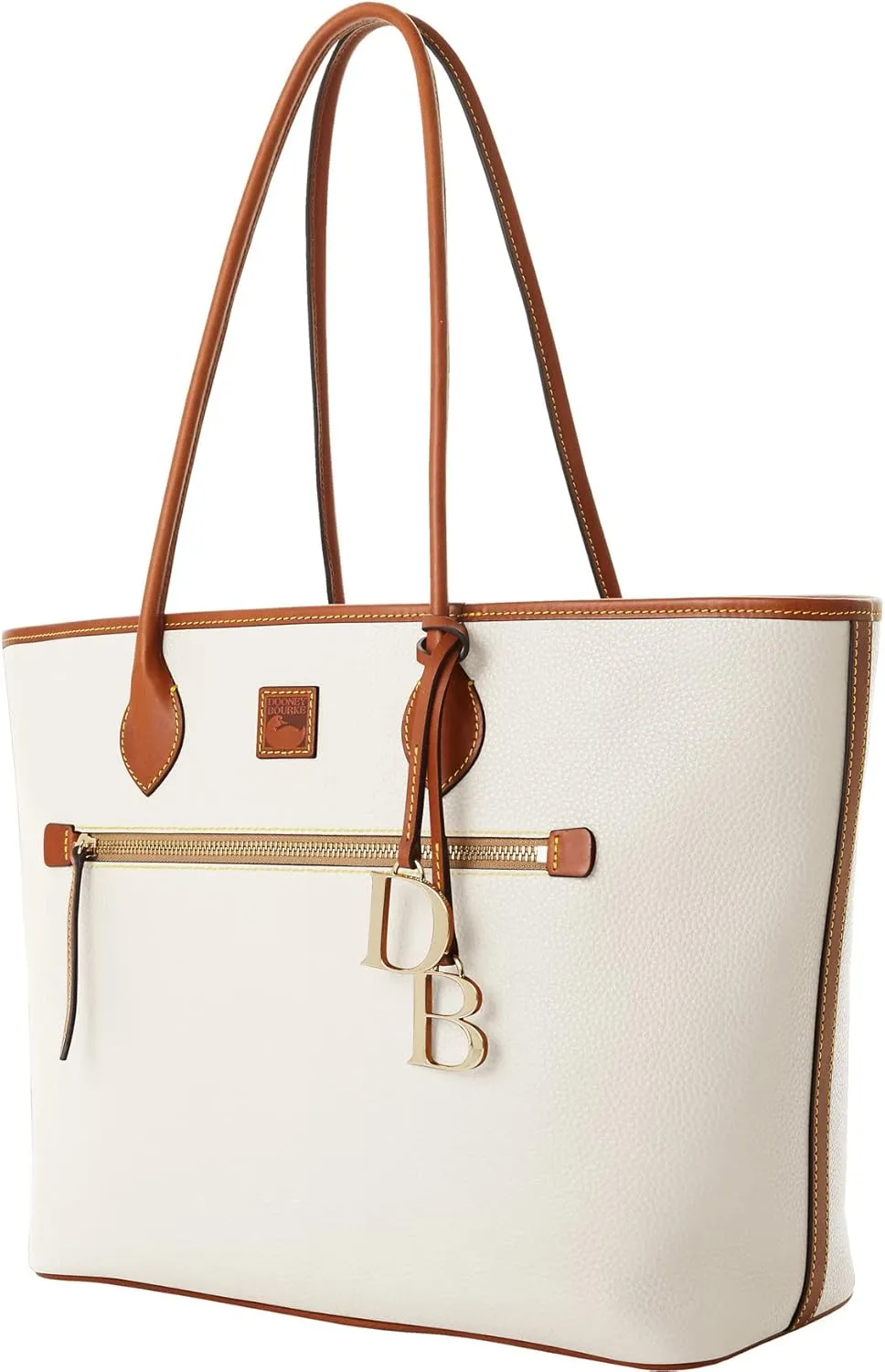 Dooney & Bourke Large Tote Bags for Women, Large Leather Tote Bag with Zipper Pockets and Long Shoulder Straps