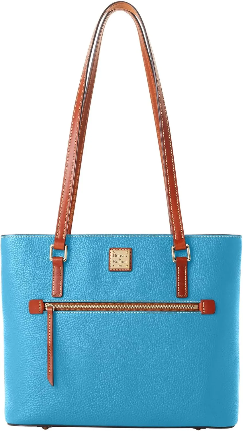 Dooney & Bourke Tote Bags for Women, Large Pebble Grain Leather Shopper Tote Bag with Zipper