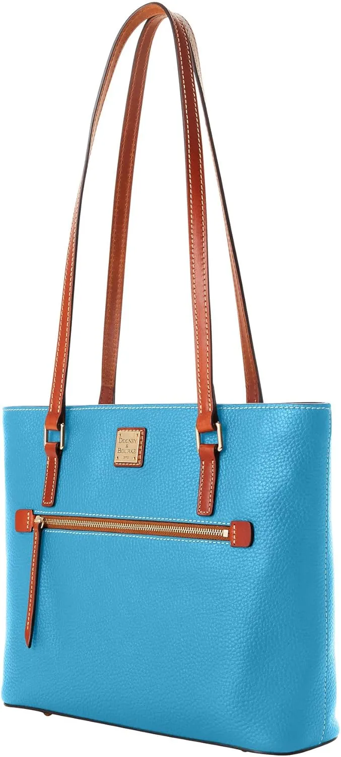 Dooney & Bourke Tote Bags for Women, Large Pebble Grain Leather Shopper Tote Bag with Zipper