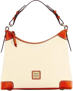 Dooney & Bourke Women's Hobo Shoulder Bag in Pebble Grain Leather, Large Handbag with Adjustable Shoulder Strap