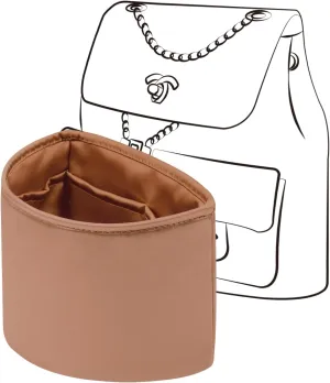 Duma Bag Insert, Organizer Insert Compatible with Chanel Duma Backpacks, Silk Bag Organizer for Duma 23A/23P Small, Lightweight and Soft Touch (Small, Gold)