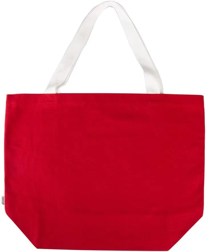 Durable 100% Cotton 12oz Canvas Heavy Duty Extra Large Grocery Bag Beach Tote Shopping Bag Multi Purpose Tote.