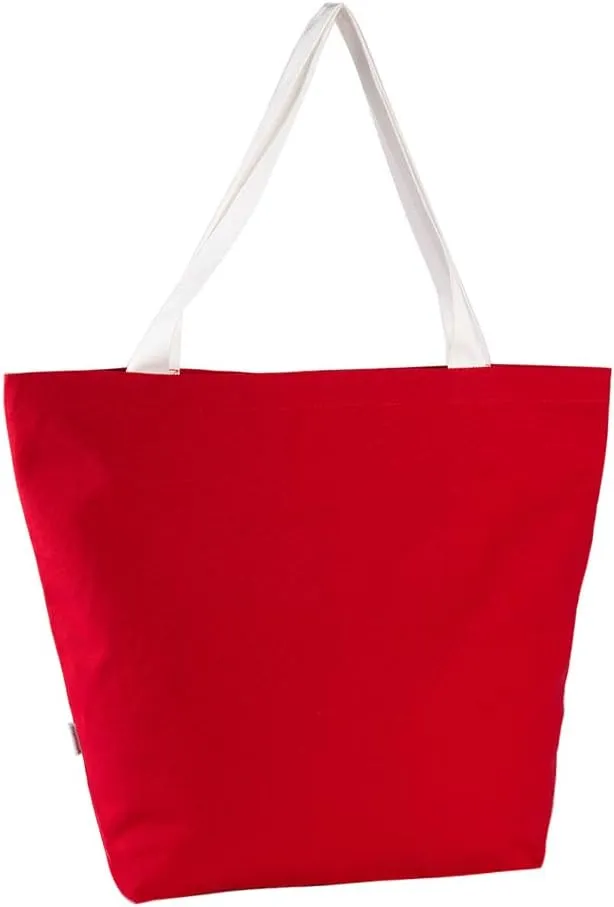 Durable 100% Cotton 12oz Canvas Heavy Duty Extra Large Grocery Bag Beach Tote Shopping Bag Multi Purpose Tote.