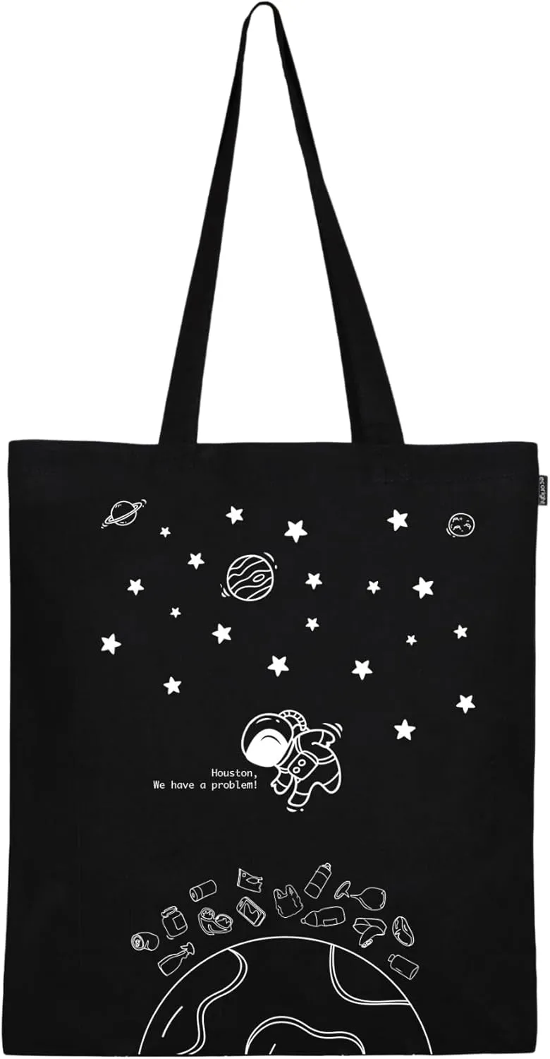Eco Right Cute Canvas Tote Bag Aesthetic Tote Bag for Women Teacher Shopping Gift Bag Perfect for Groceries, School and Beach
