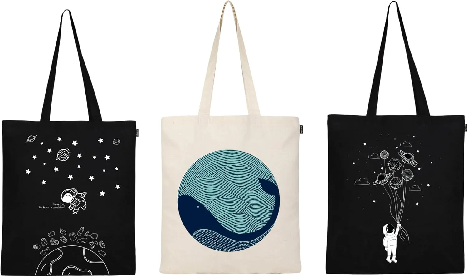 Eco Right Cute Canvas Tote Bag Aesthetic Tote Bag for Women Teacher Shopping Gift Bag Perfect for Groceries, School and Beach