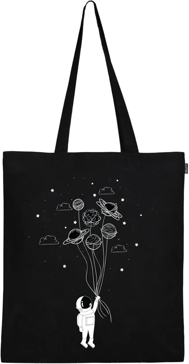 Eco Right Cute Canvas Tote Bag Aesthetic Tote Bag for Women Teacher Shopping Gift Bag Perfect for Groceries, School and Beach