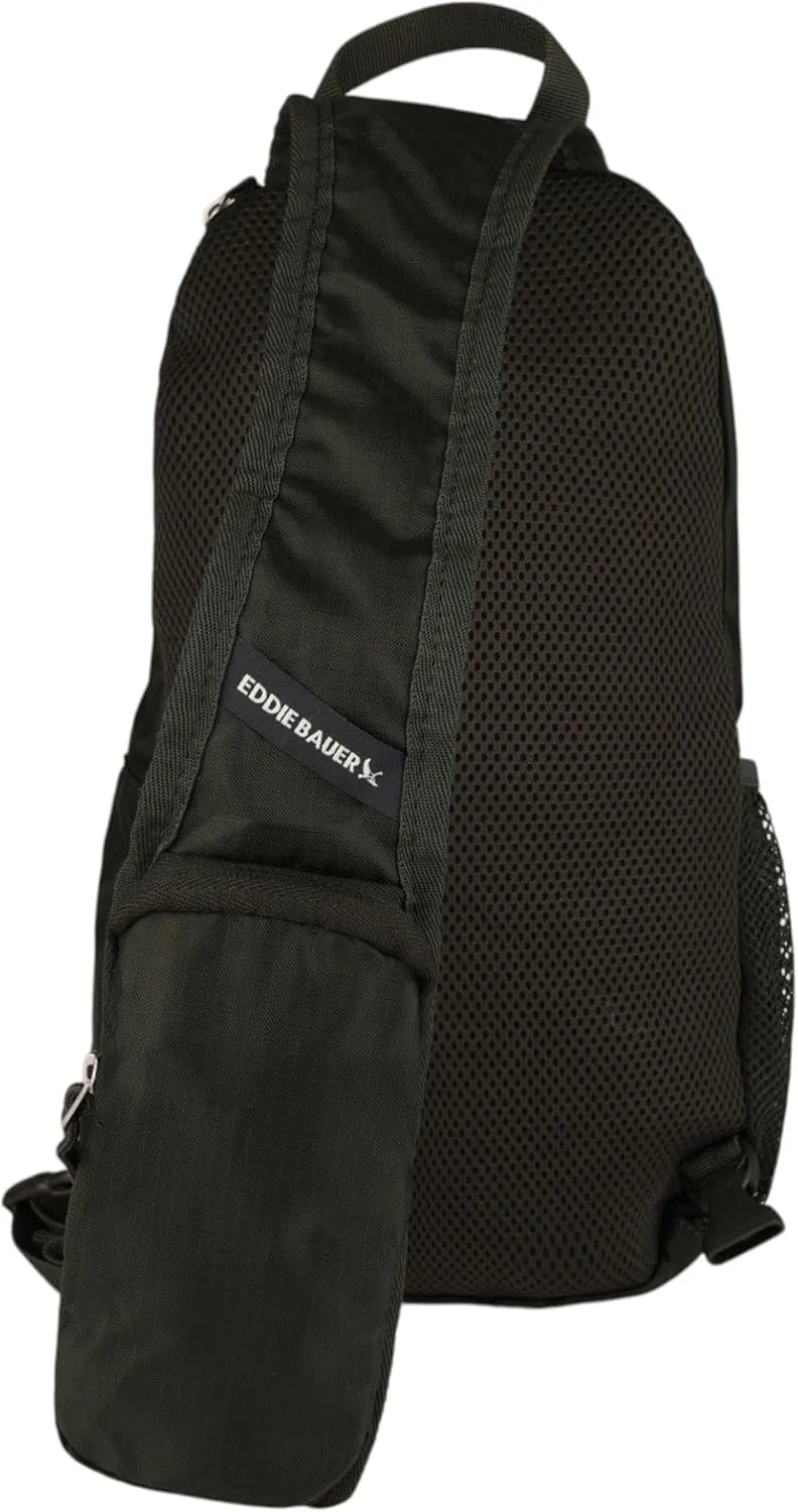 Eddie Bauer Stowaway Packable 10L Sling 3.0 Made from Polyester with Lightly Padded Shoulder Strap, Dark Forest