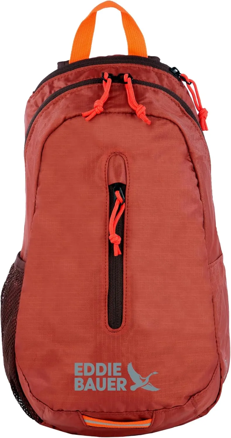Eddie Bauer Stowaway Packable 10L Sling 3.0 Made from Polyester with Lightly Padded Shoulder Strap, Maroon