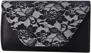 Elegant Handbag Shoulder Vintage Crossbody Women Lace Evening Floral Envelope Clutch Bridal Wedding Purse