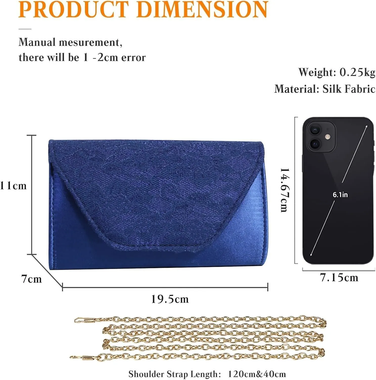 Elegant Handbag Shoulder Vintage Crossbody Women Lace Evening Floral Envelope Clutch Bridal Wedding Purse