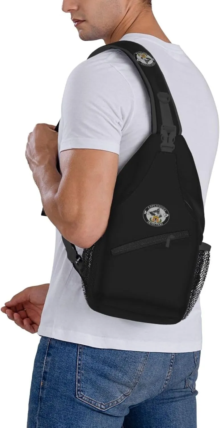 Explosives Detection K9 Sling Bag Crossbody Backpack Shoulder Casual Daypack Bag for Men Women