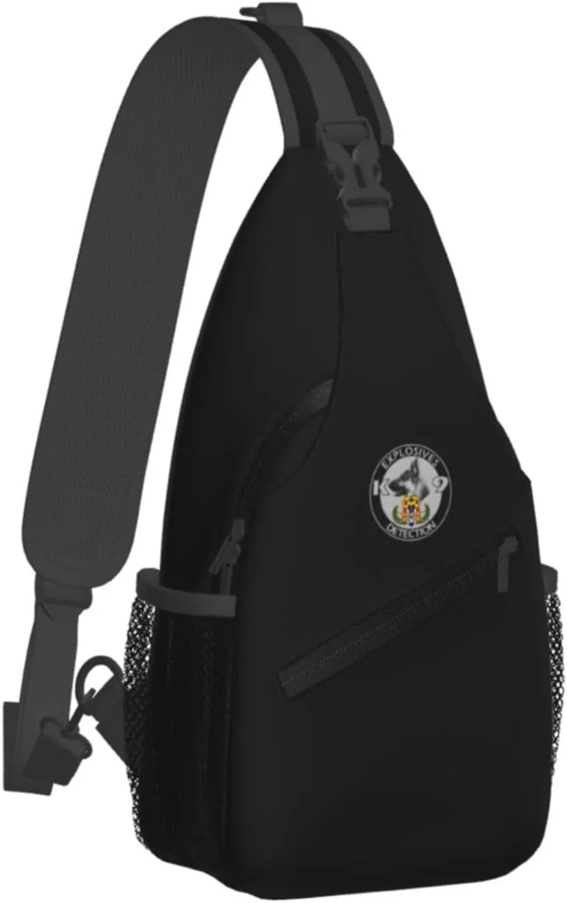 Explosives Detection K9 Sling Bag Crossbody Backpack Shoulder Casual Daypack Bag for Men Women