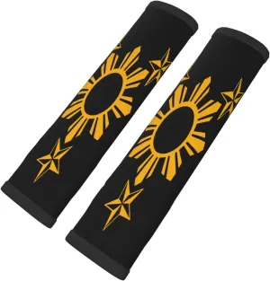 Filipino Philippines Flag 2 PCS Car Seat Belt Pad Cover for Adults, Suitable for Car Seat Belt Backpack Shoulder Bag