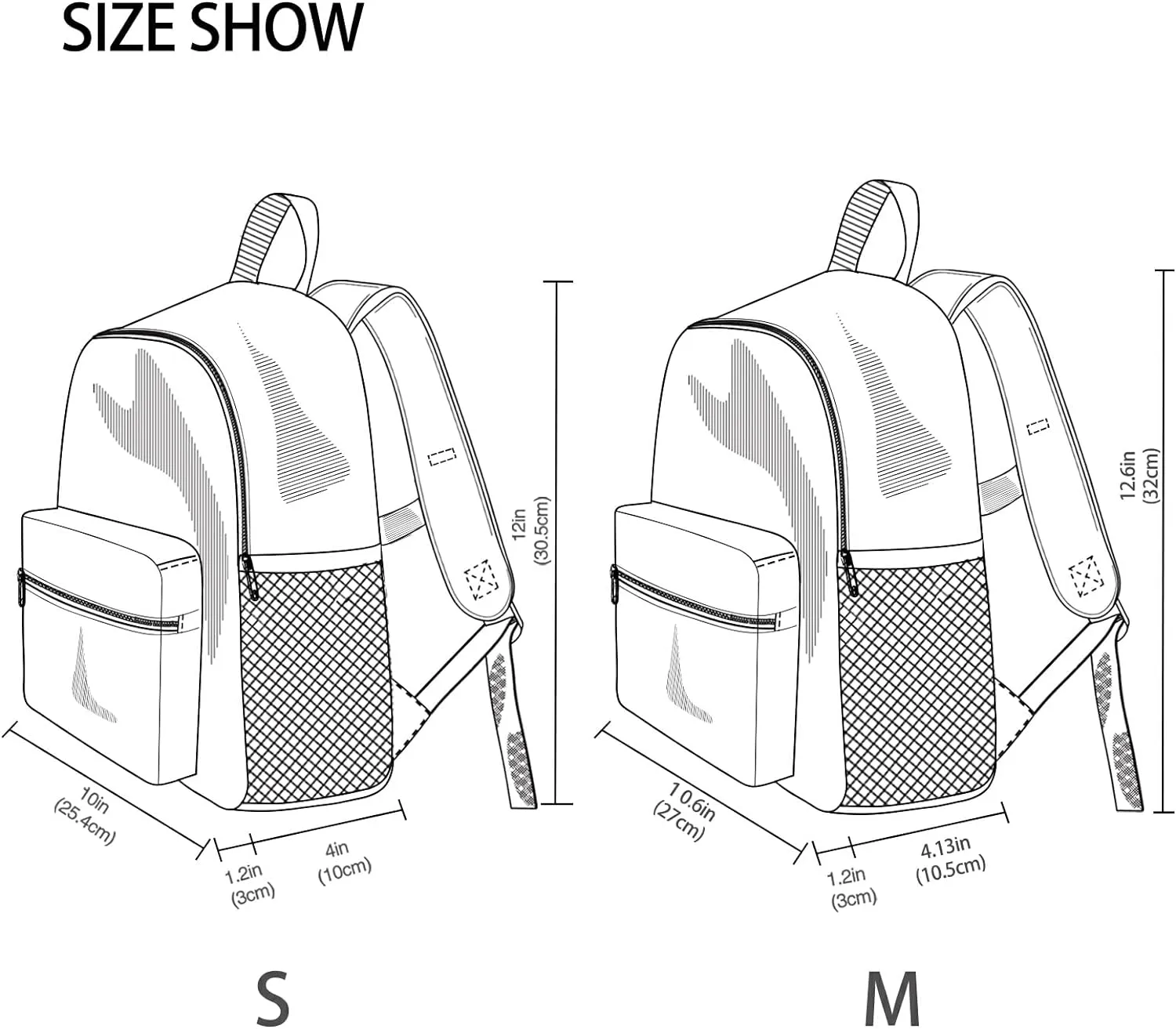 Fisyme Toddler Backpack Sea Hippo Horse School Bag Kids Backpacks for Kindergarten Preschool Nursery Girls Boys, M