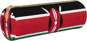 Flag Of Kenya Lightweight Pencil Case,Zippered Pen Pouch,Stationery Bag Zipper Pouches Pens Holder Organizer