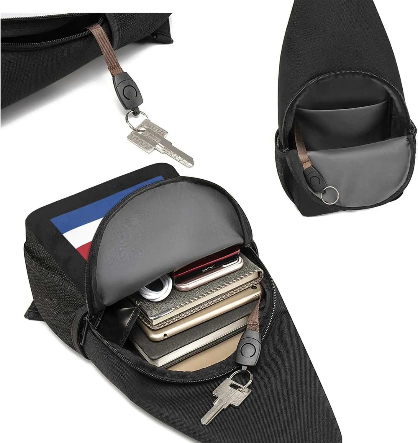 Flag of The Netherlands Sling Bag Crossbody Backpack Shoulder Casual Daypack Bags for Men Women