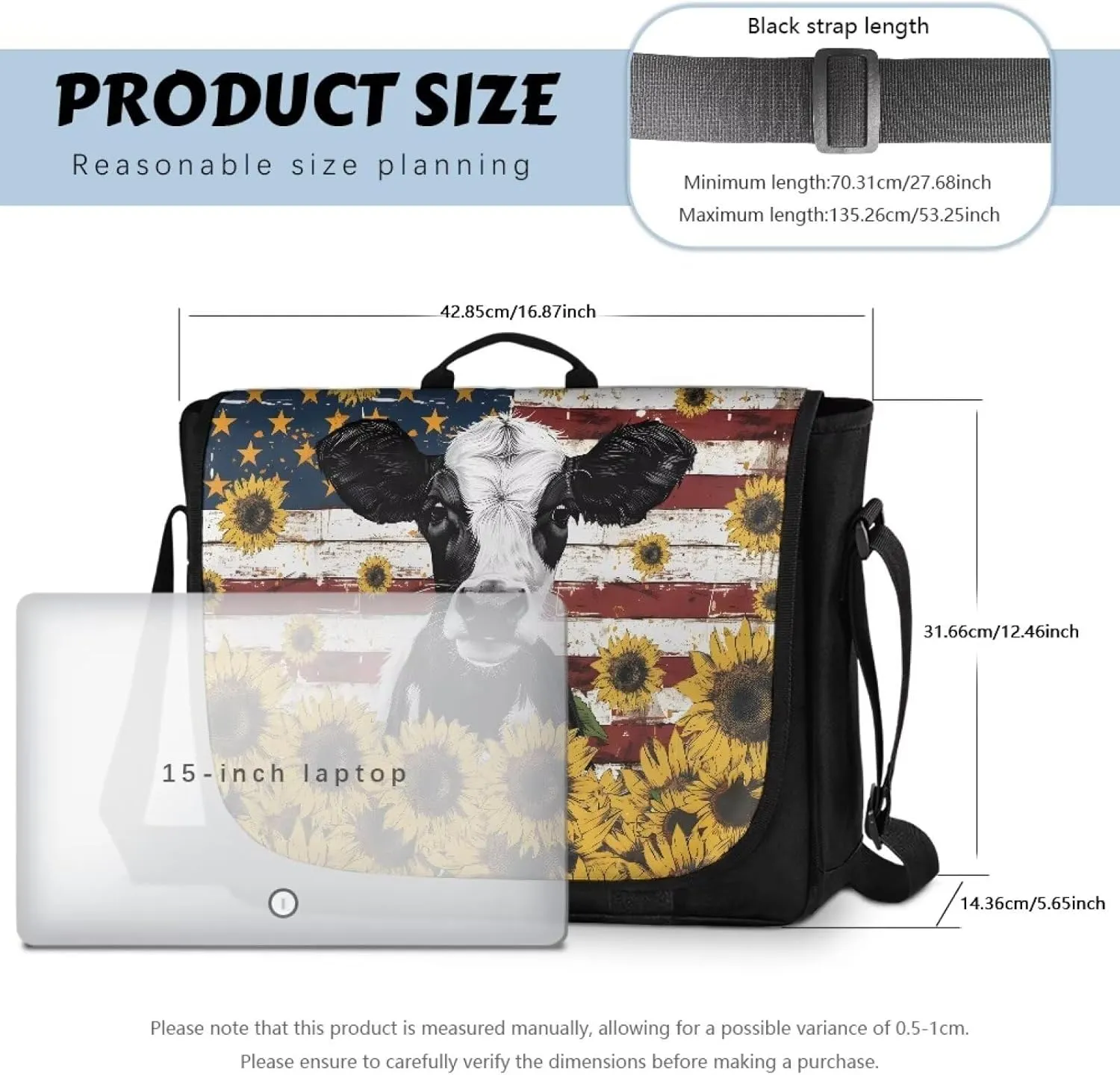 Flap Crossbody Bag with Adjustable Straps, Soft Flapover Cross Body Shoulder Designer Bag Laptop Handbags