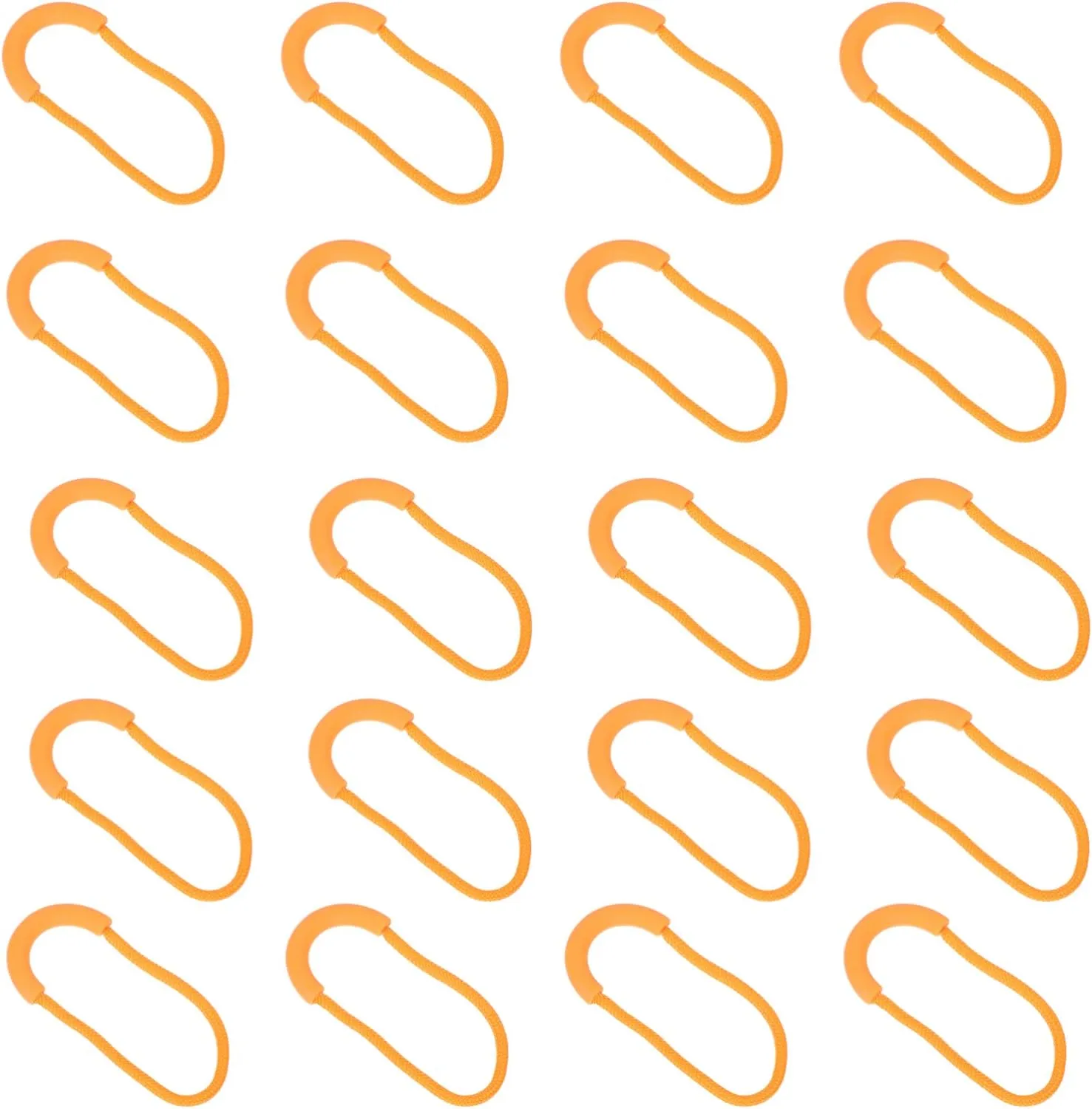 Gadpiparty 4sets 30pcs Zipper Pulls for Backpack Durable Extension Pulls for Luggage Jackets and Sportswear Easy Installation U Shaped Design Replacement for Broken Zippers 30pcs*4