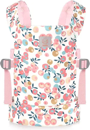 GAGAKU Baby Doll Carrier Stuffed Animal Carrier for Girls Doll Accessory Adjustable Straps for Reborn Baby Dolls - Pink Plum